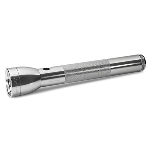 ML300L LED 3-Cell D Flashlight, Adjustable Focus, Long Battery Silver 3-D Cell
