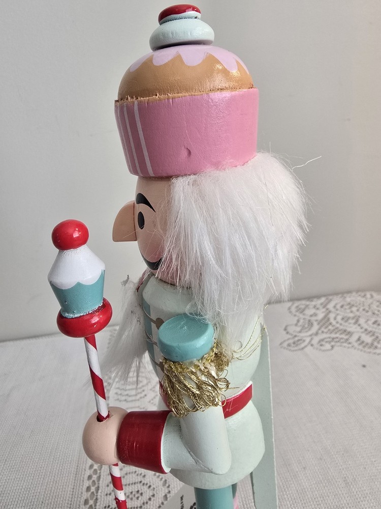 NWT! COLORFUL WOOD NUTCRACKER 10" TALL HOBBY LOBBY