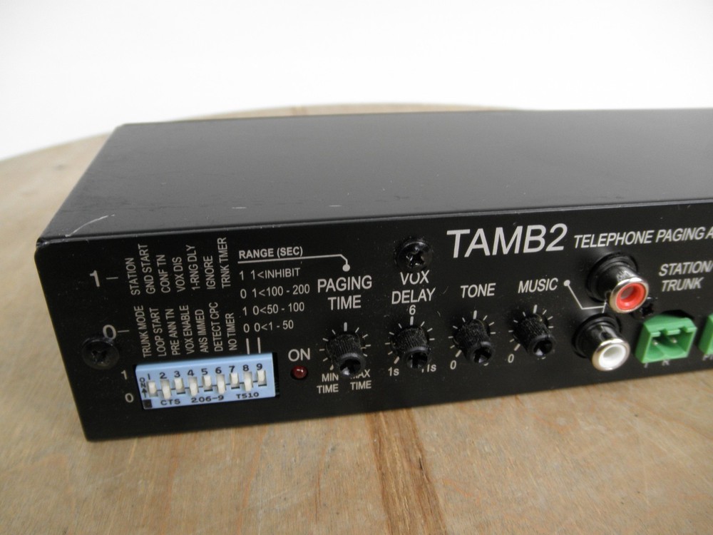 Bogen Communications TAMB2 Telephone Paging Access Module Tested No AC Adapter