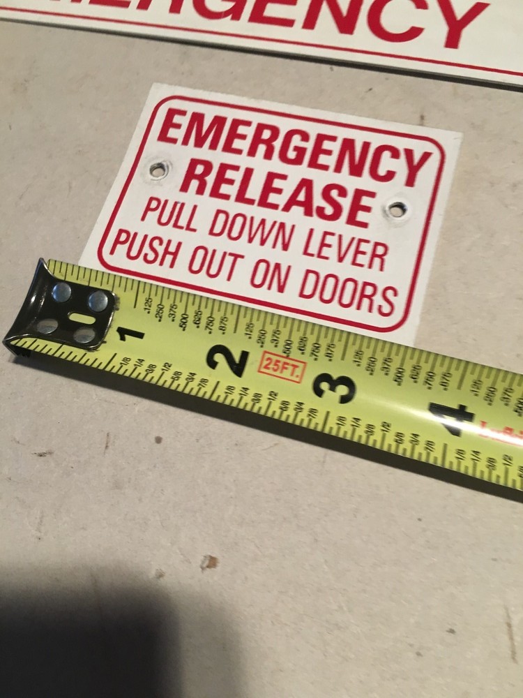 TERRA TRANSIT INTERIOR WARNING SIGNS - PRIORITY SEAT, WHEELCHAIR, EMERGENCY EXIT