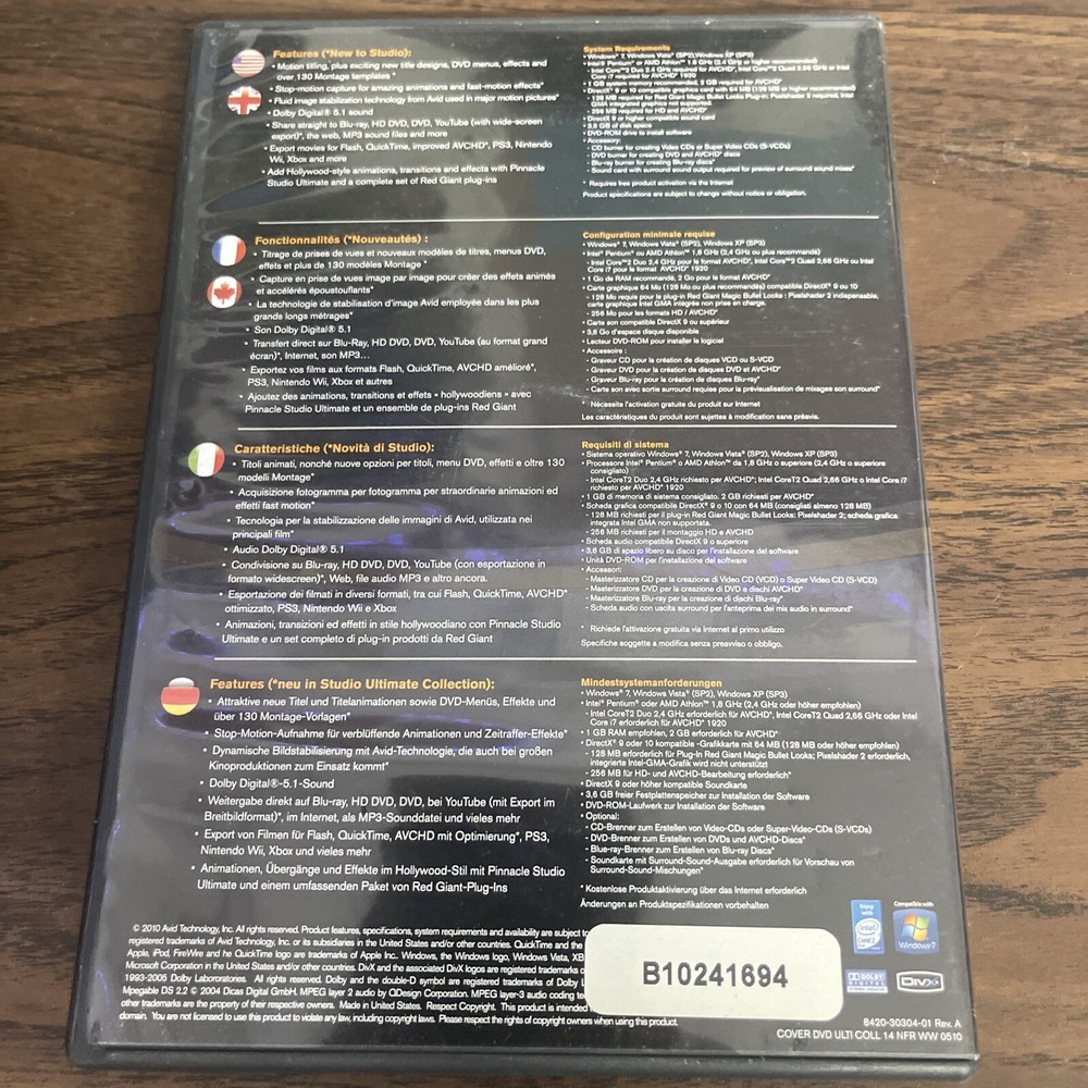 pinnacle studio hd ultimate collection 14 dvd