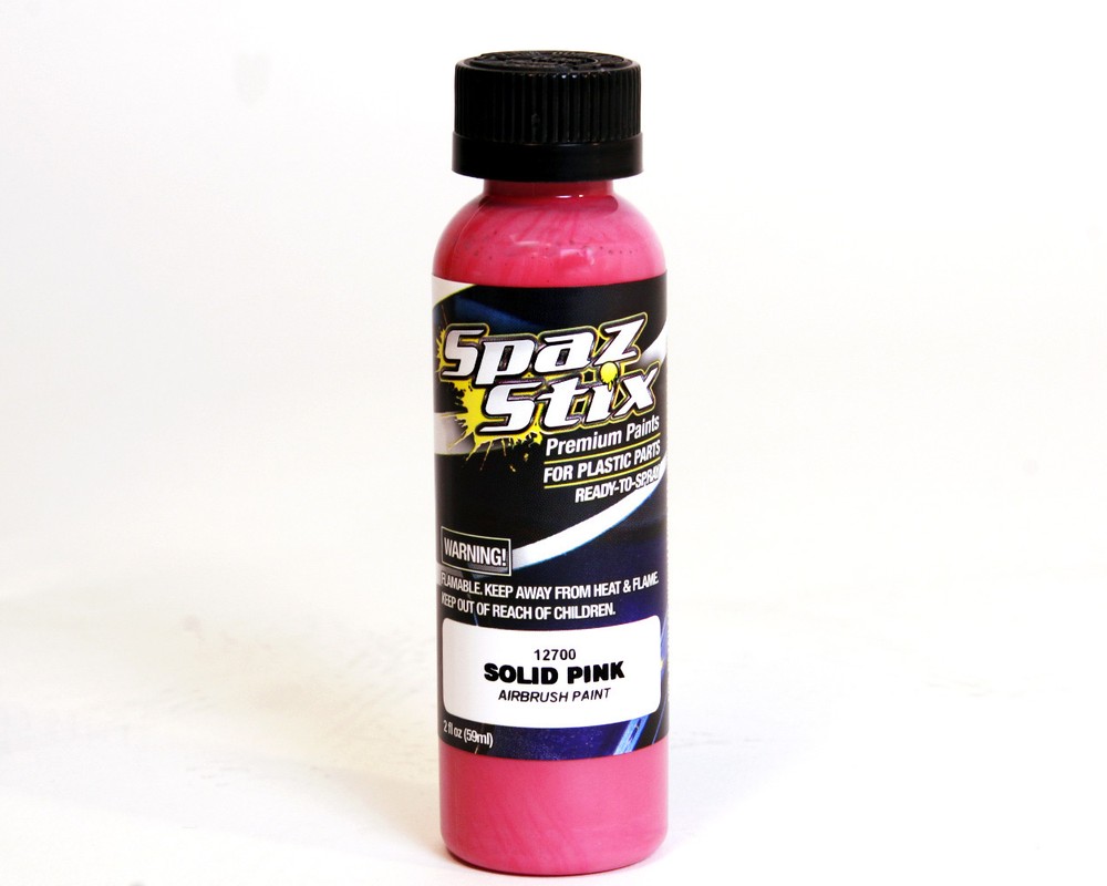 Spaz Stix 12700  Solid Pink Airbrush Paint 2oz