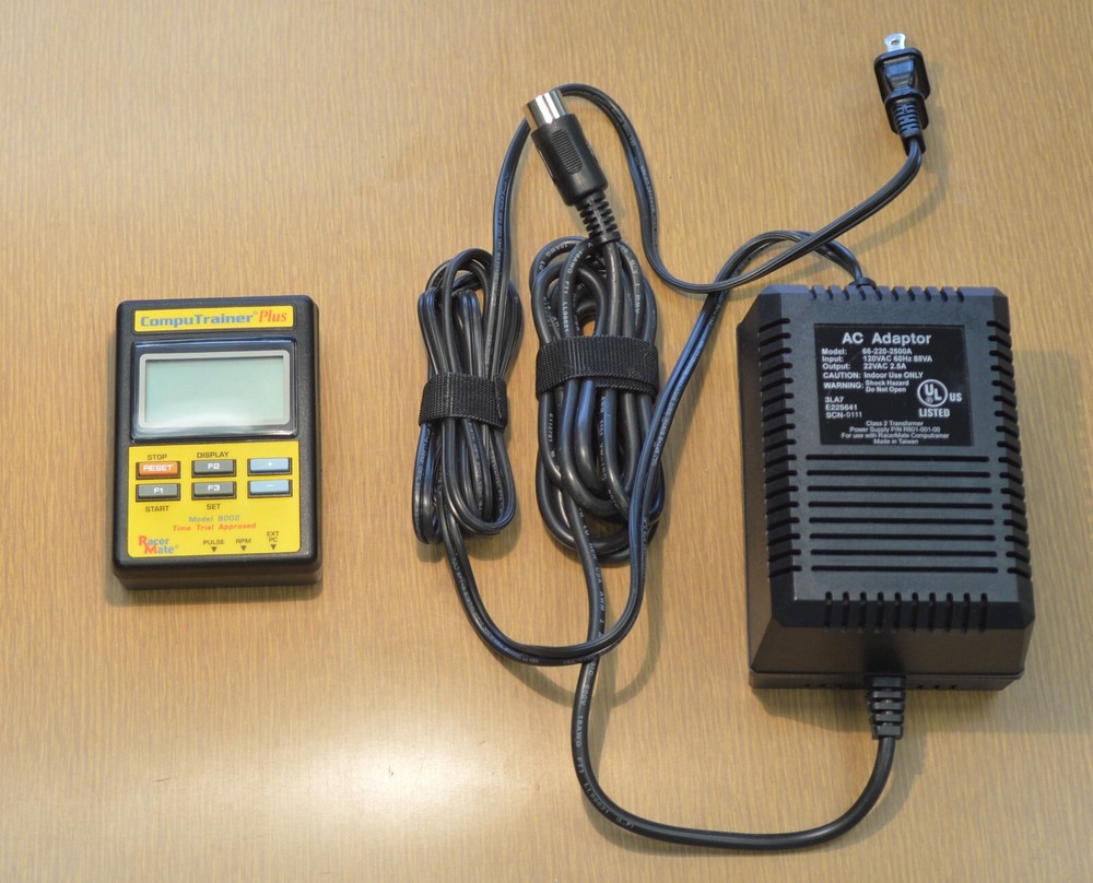 Racermate Computrainer Head Controller 45.43 with Power Supply bundle tested