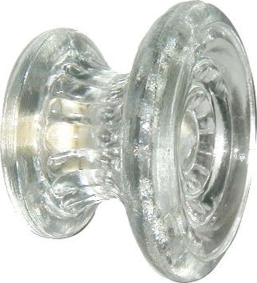 2-1/8" Empire Style Pressed Glass Knob