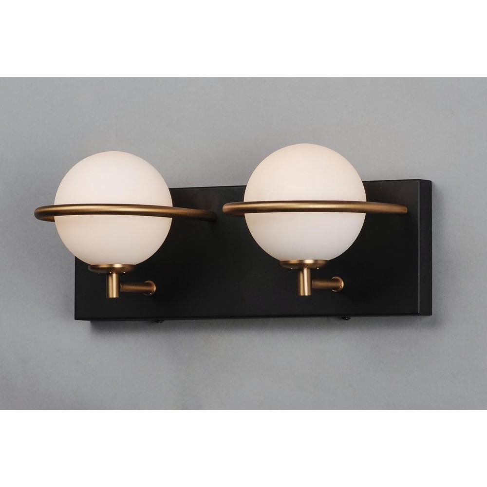 Maxim Lighting 21602SWBKGLD Revolve Bath Vanity Wall Light