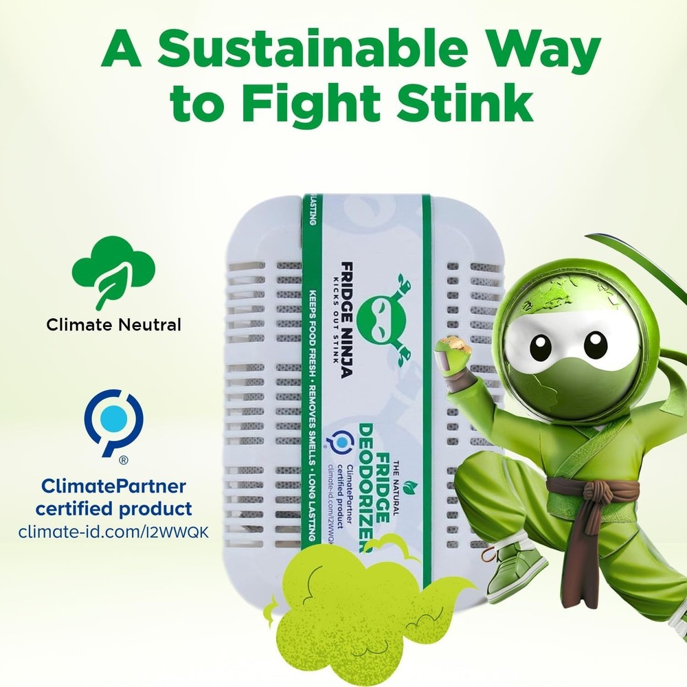 Ultimate Refrigerator Odor Eliminator – 12- Unscented Deodorizer Solution