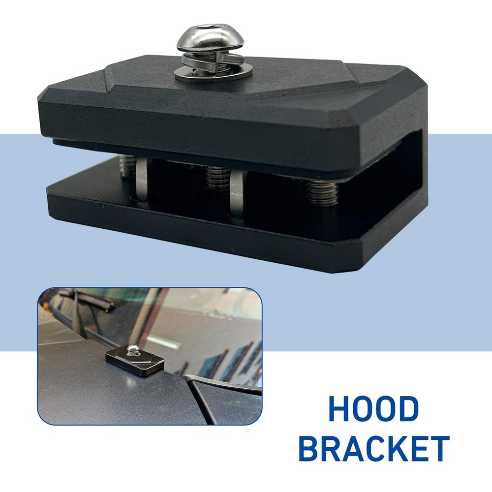 2 PCS Hood Light Mounting Brackets, Aluminum Ditch Light Brackets, Adjustable...