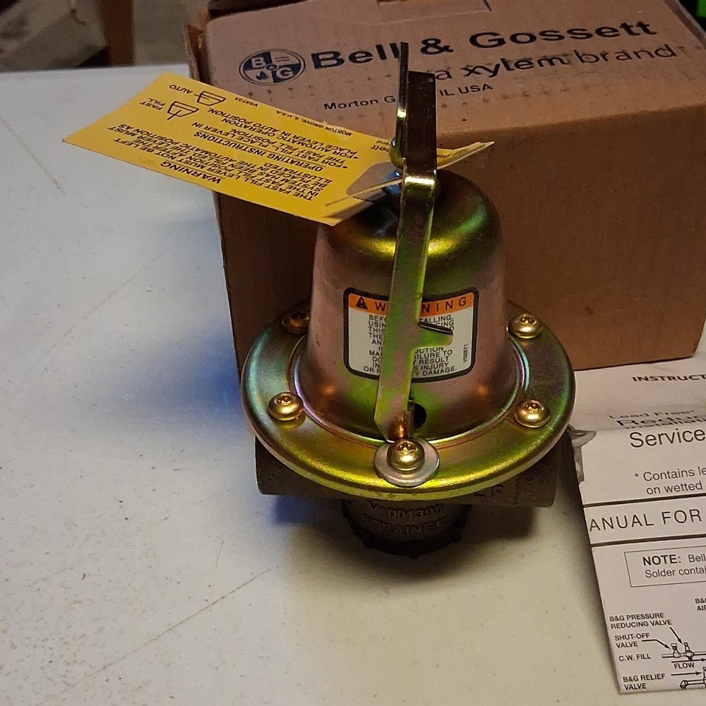 NEW Bell & Gossett FB-38 Pressure Reducing Valve 110192LF Lead-Free 1/2" NPT