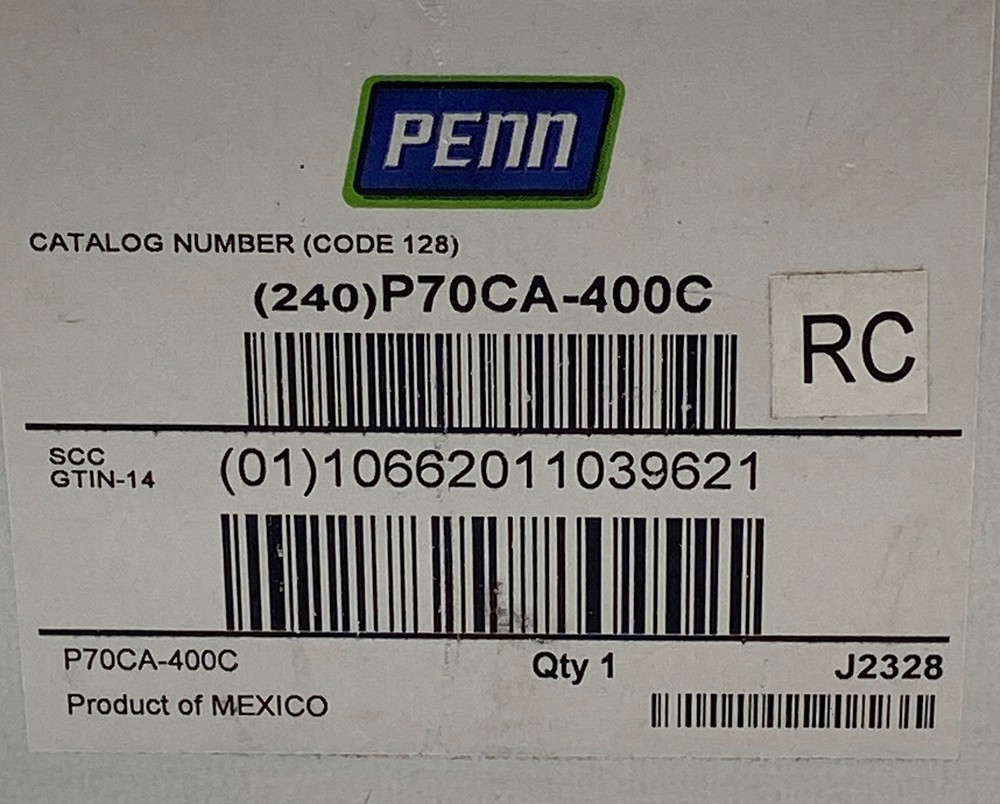 Penn P70CA-400C Pressure Control Switch