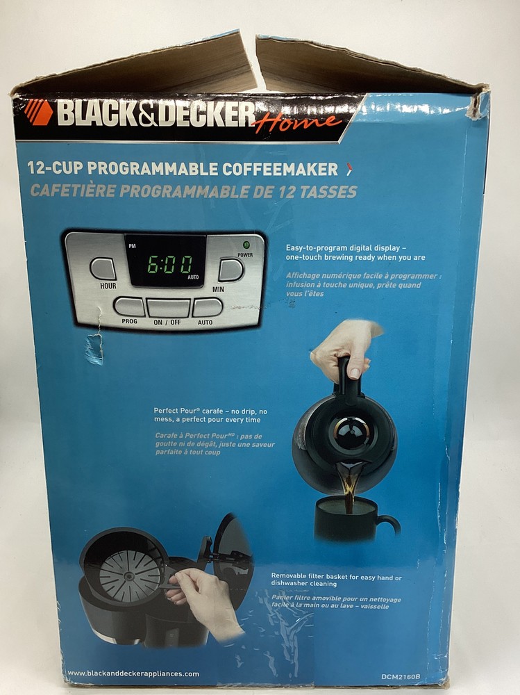 Black & Decker Home DCM2160B 12 Cup Programmable Coffeemaker BRAND NEW