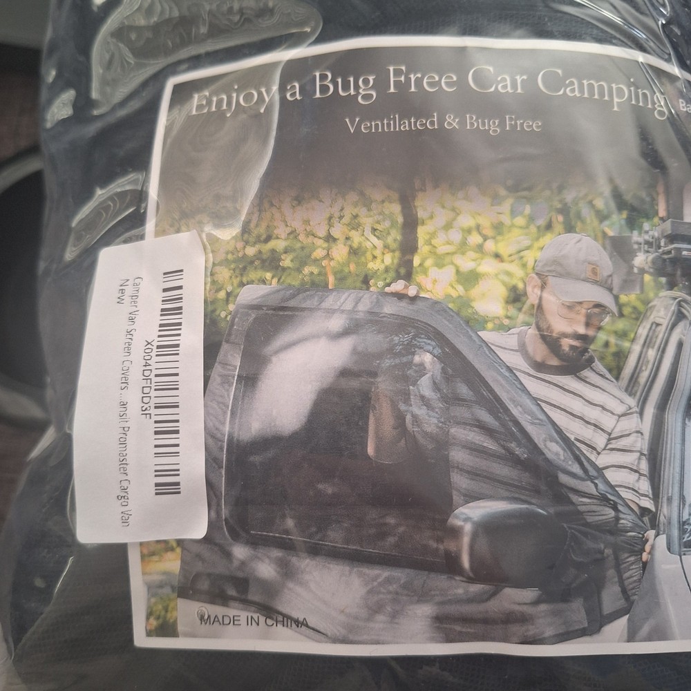 Screen Window Covers For ProMaster/Transit Cargo Vans Camping