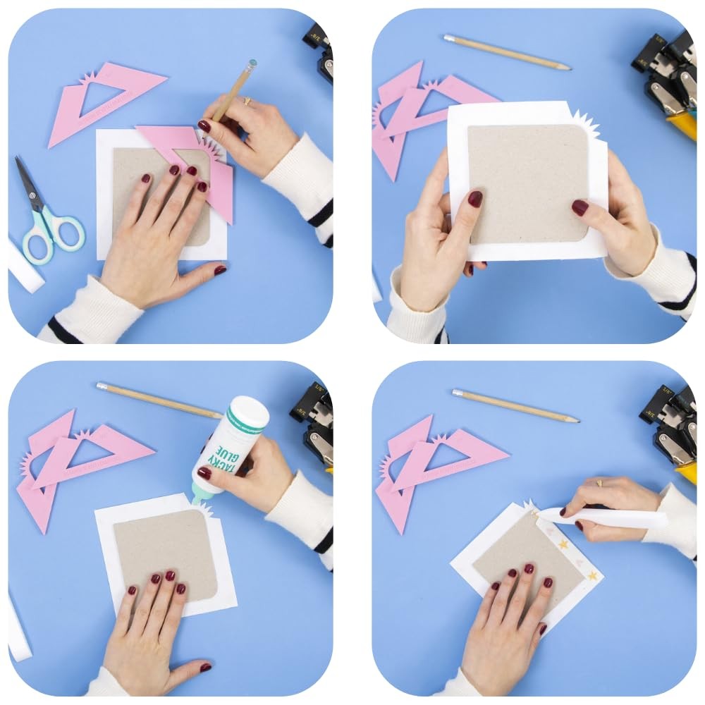 - Set of 2 Squares for Rounded Corners Binding | Perfect Tool for Binding Pla...