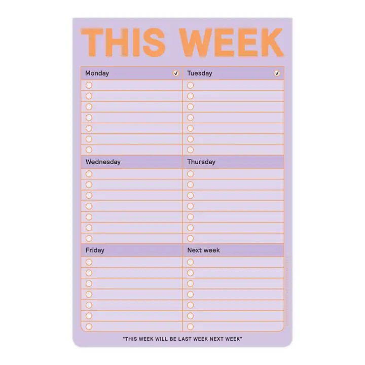 Knock Knock Refresh This Week Notepad