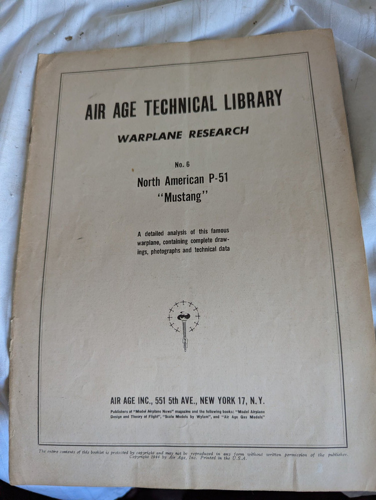 Air Age Technical Library Warplane Research Hellcat Lightning Warhawk Mustang
