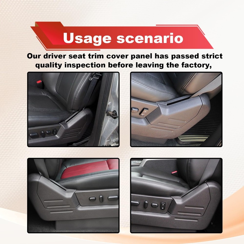Pleoos Left Front Driver Seat Trim Cover Panel Compatible with 2009-2014...