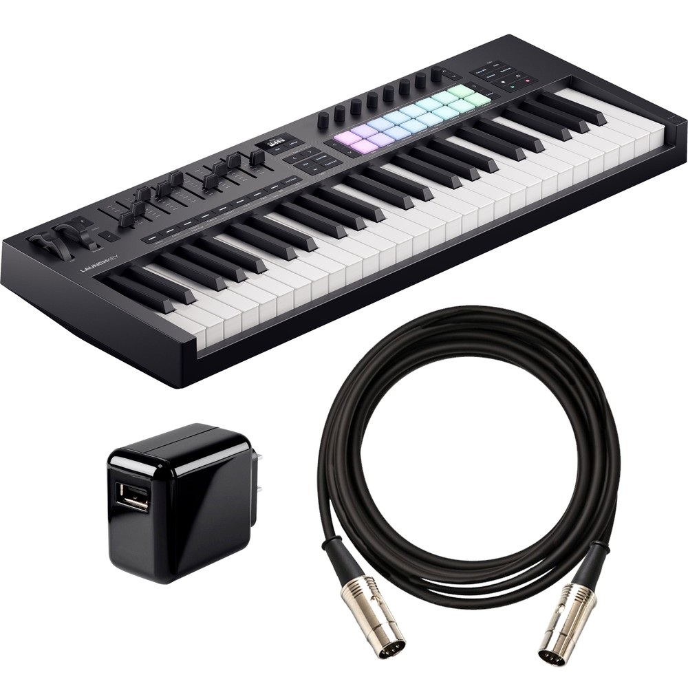 Novation Launchkey 49 Mk4 Keyboard Controller POWER & CABLE KIT