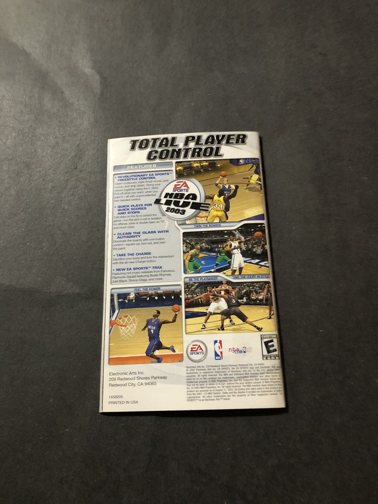 fifa soccer 2003 GameCube manualGameCube manual Only