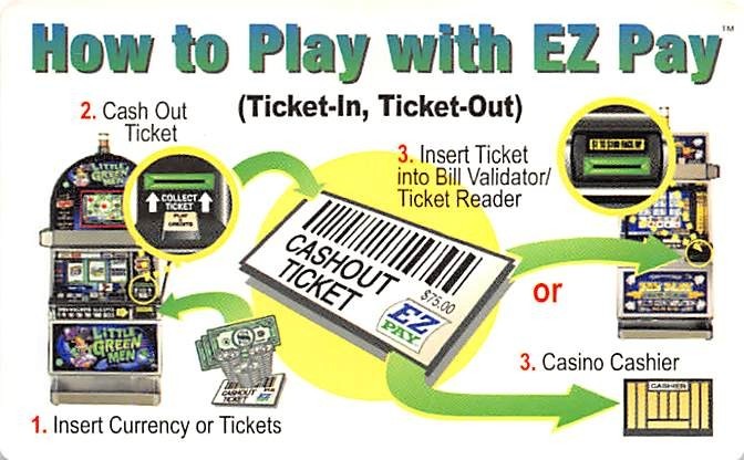 EZ Pay TITO Instruction Card