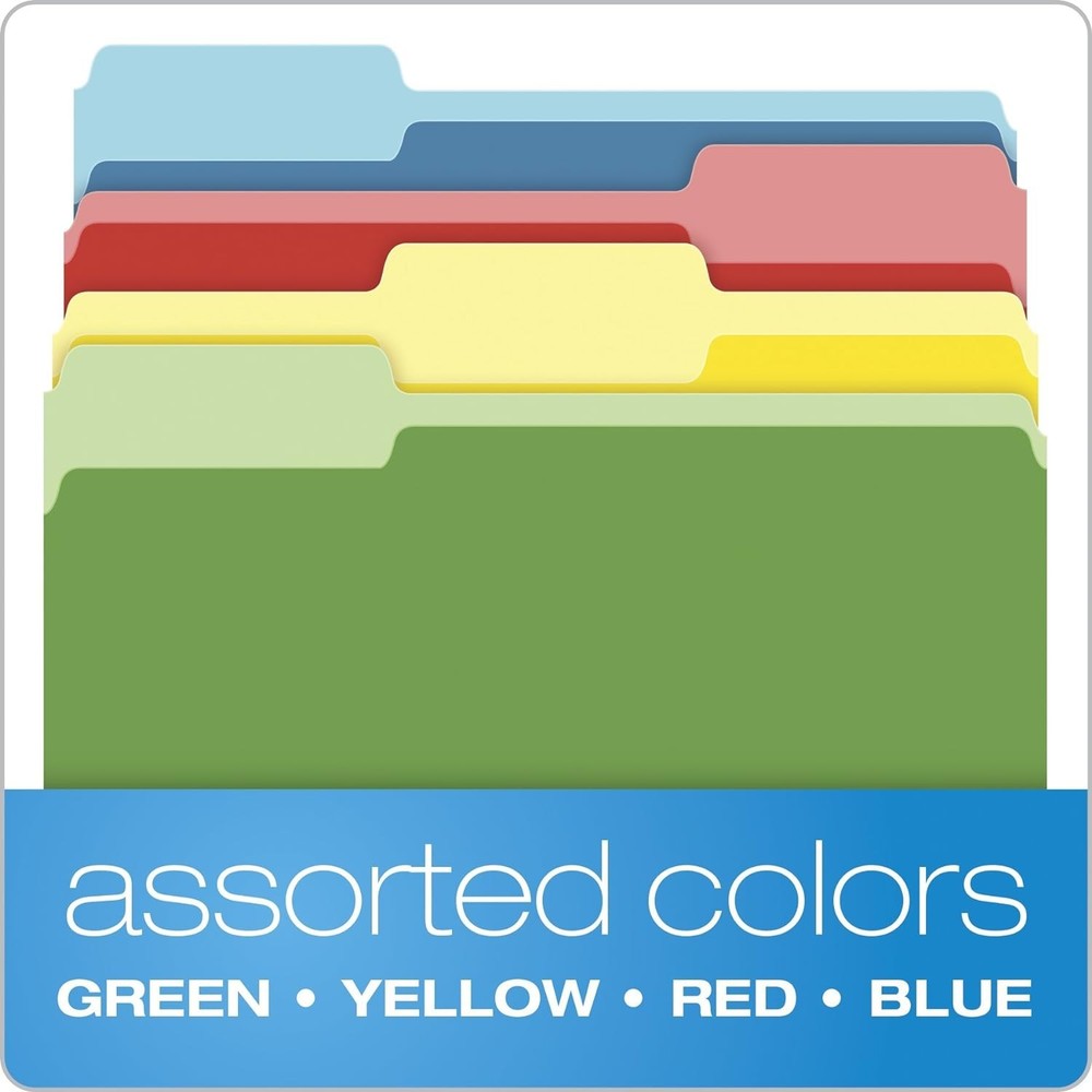 Versatile 36 Count Colored File Folders - Perfect for Home and Office Use