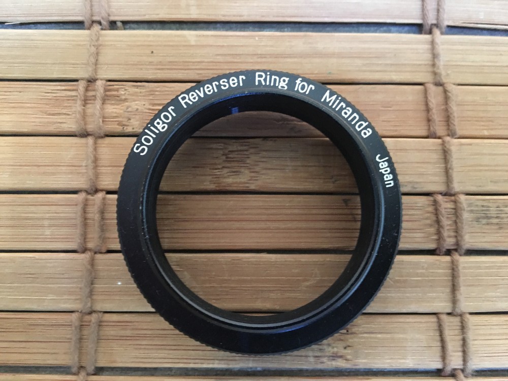 SOLIGOR REVERSER RING FOR MIRANDA, USEFUL  FOR MACRO WORK, NICE!!!!