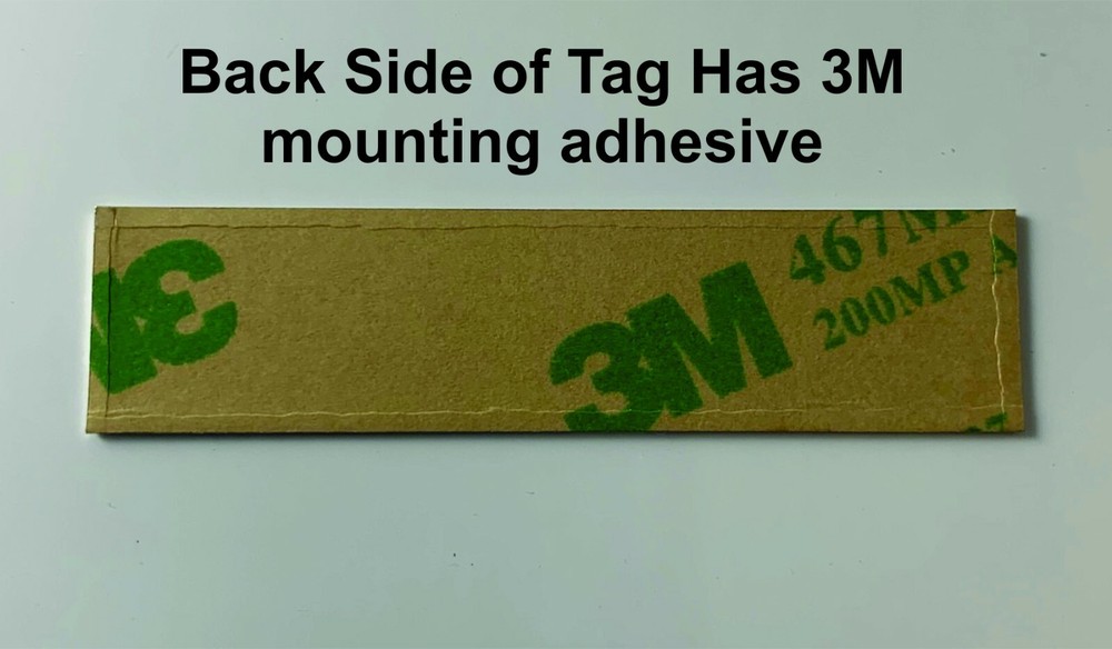 SMALL SERIAL NUMBER TAG PLATE ENGRAVED WITH NUMBER IDENTIFICATION ASSET TAG