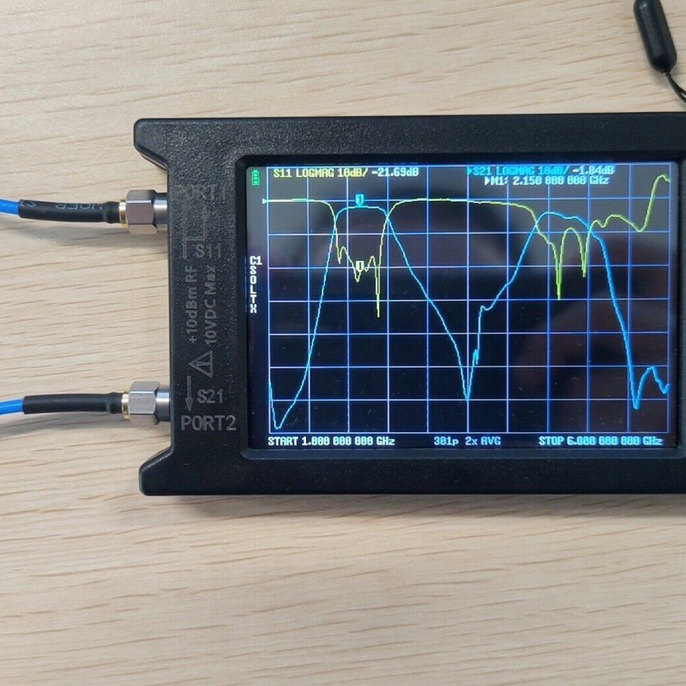 LiteVNA-64 VNA 50KHz-6.3GHz Analyzer Vector Network Analyzer Antenna Analyzer 4"