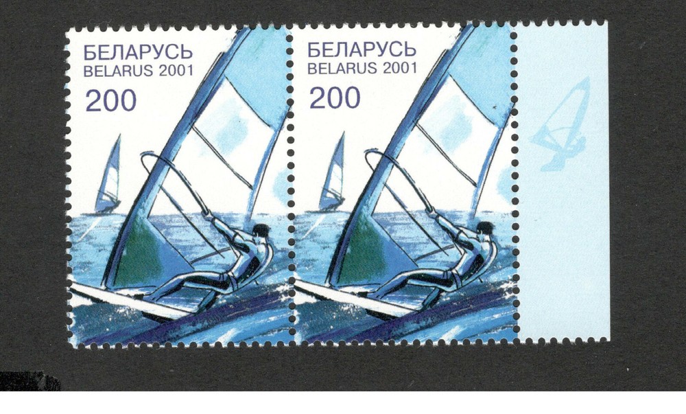 BELARUS-MNH PAIR-SPORT-Sailing-2001.
