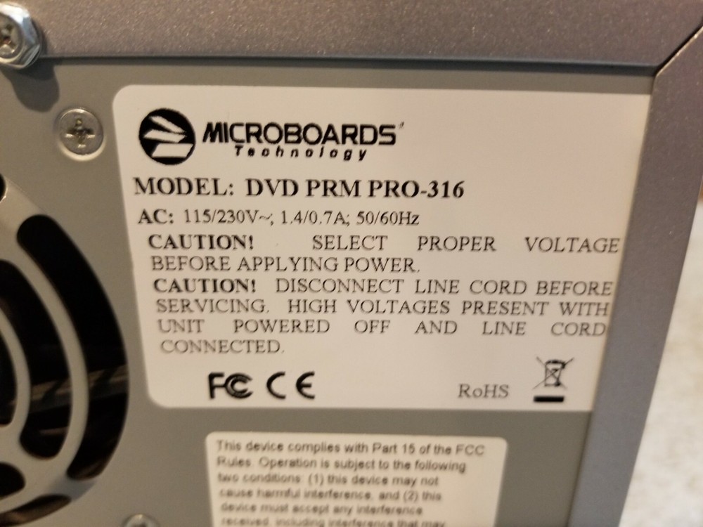 Microboards DVD PRM Pro-316