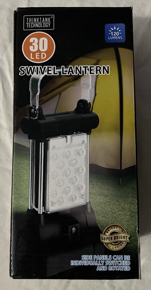 Thinktank Technology 30 LED 120 Lumens Swivel Lantern 170-360 Degrees Rotation