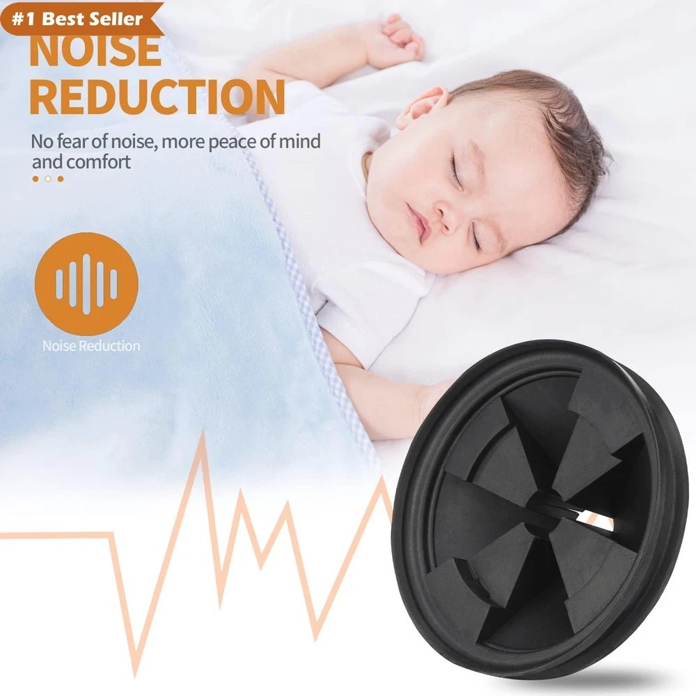 Upgraded EPDM Rubber Splash Guard for Insinkerator Evolution Series, 2 Pack