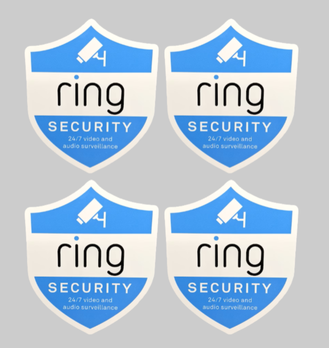 Ring Doorbell Decal Sticker Security Camera Door Window Decal