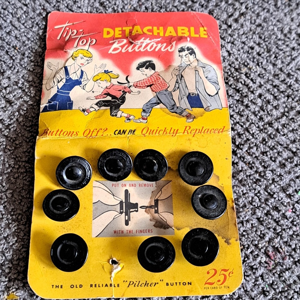 Vintage Tip Top Detachable Buttons