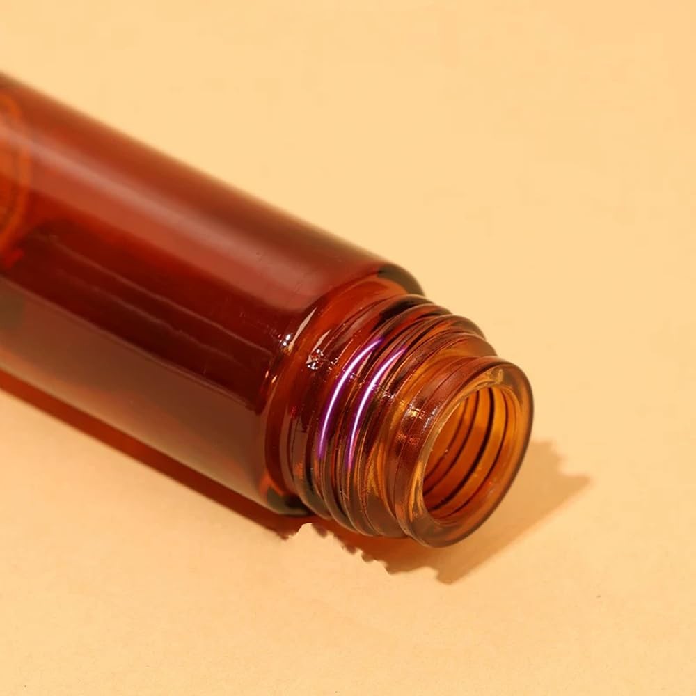 50ml Amber Glass Roll On Bottles Empty Refillable Containers for Essential Oils