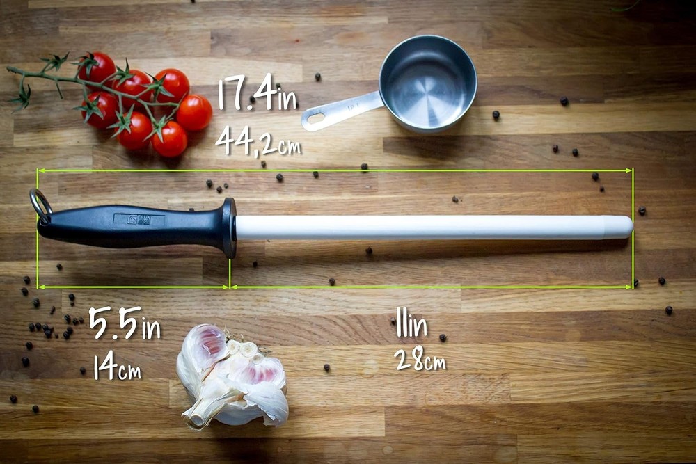 Ceramic Sharpening Rod, 11-inch Shatterproof Ceramic Sharpening Rod