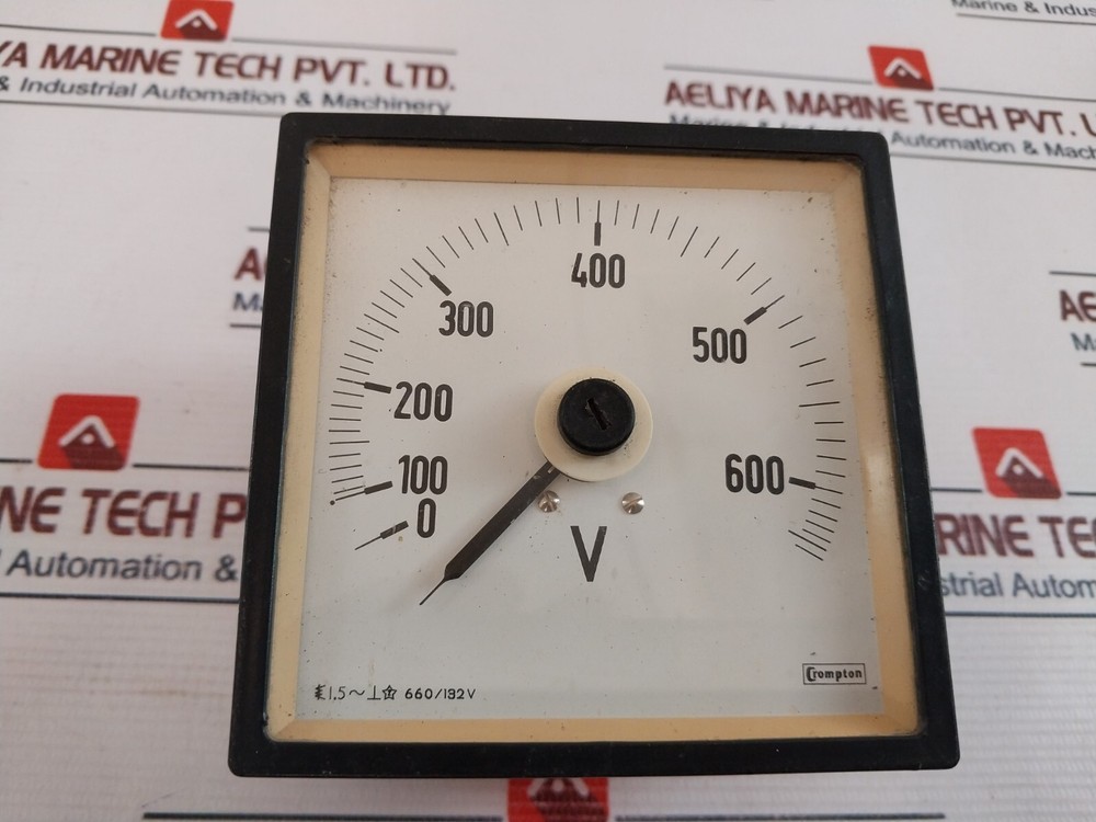 Crompton 0-600V Voltage Panel Meter 4766401