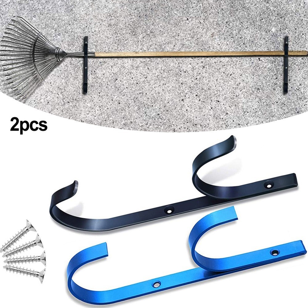 Solid Pool Pole Hanger Hooks 2 Pack Designed for Easy Access and Storage