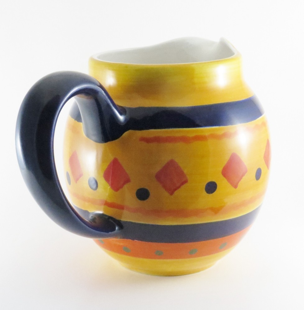 Pitcher by Libbey Glass - Salsa Pattern - Glazed - No nicks or chips