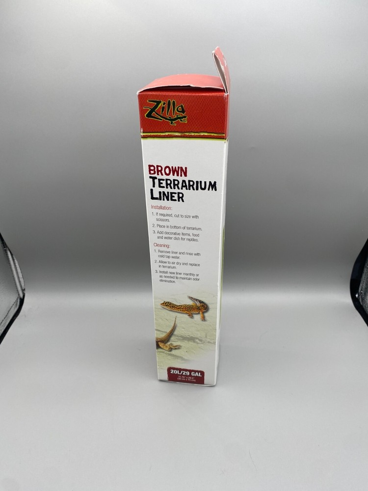 Zilla Brown Reptile 29 Gal Terrarium Liner