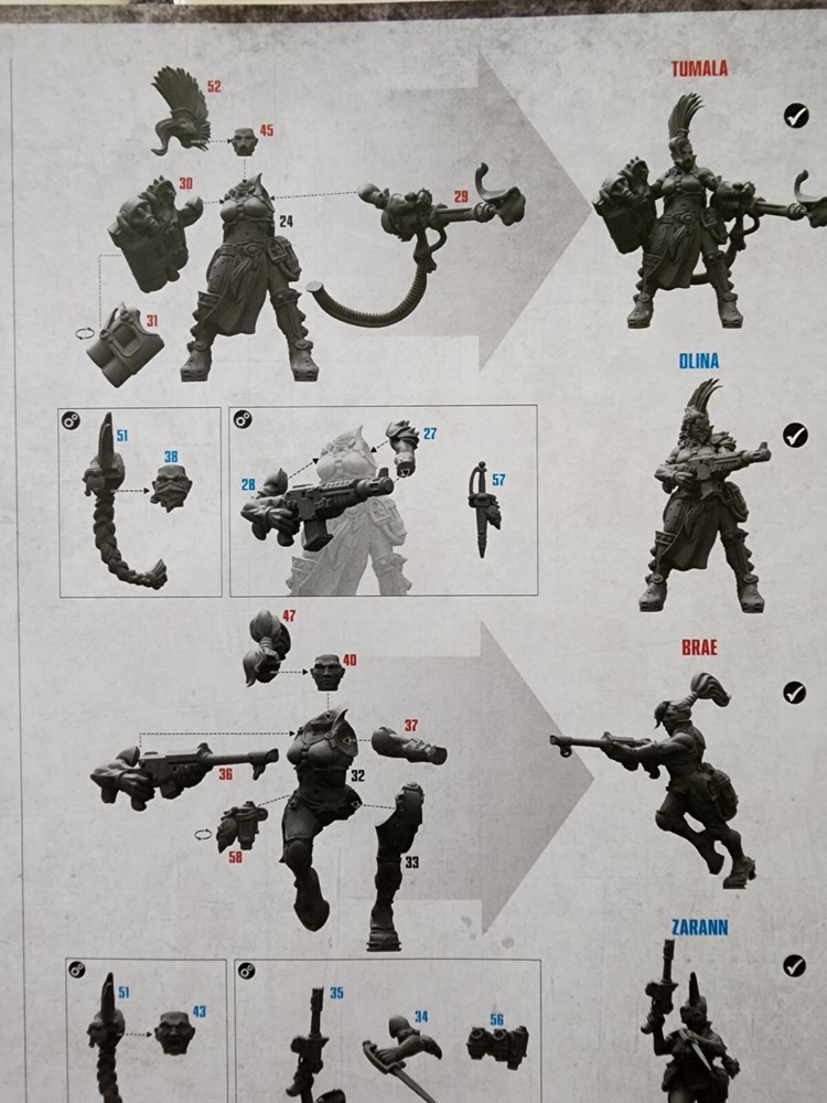Escher Gang Bits Necromunda warhammer 40k