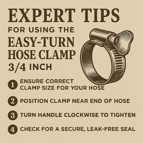 LD Carlson Easy-Turn Hose Clamp 3/4 inch