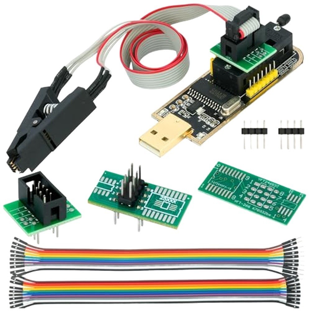 CH341B For EEPROM Programmer Tool for SOIC8 Clips Backup Erase and Program
