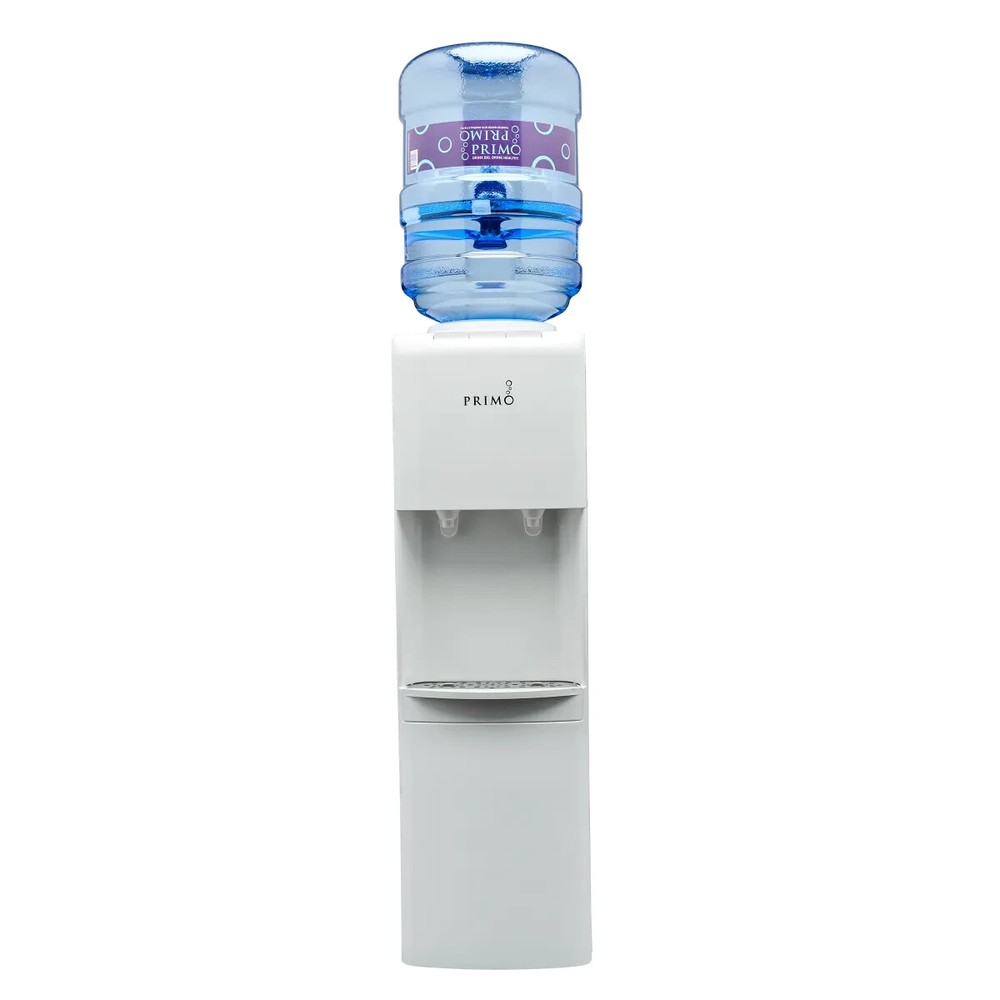 Primo Hot/Cold Water Dispenser Top Load White Stainless Steel Reservoirs Tank