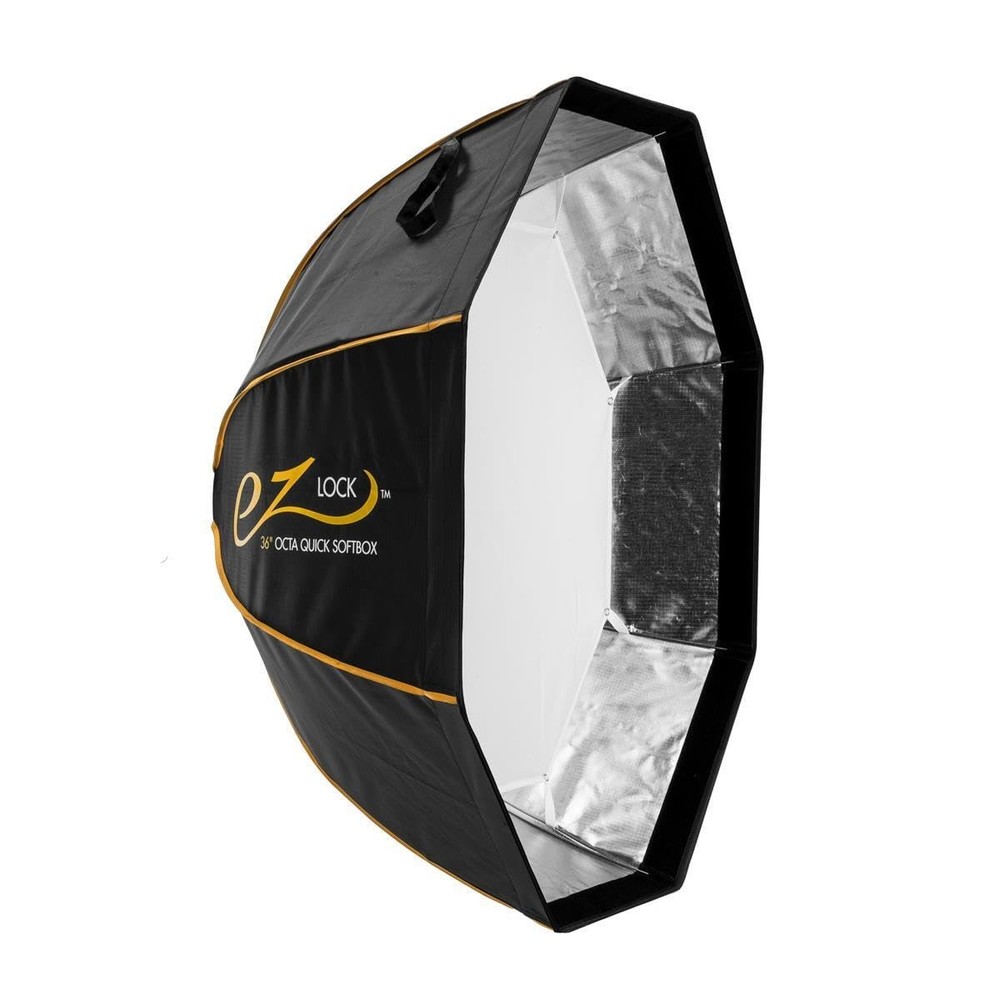 Glow EZ Lock 36" Octa Small Quick Softbox, Eight-Sided Parabolic Softbox Open...