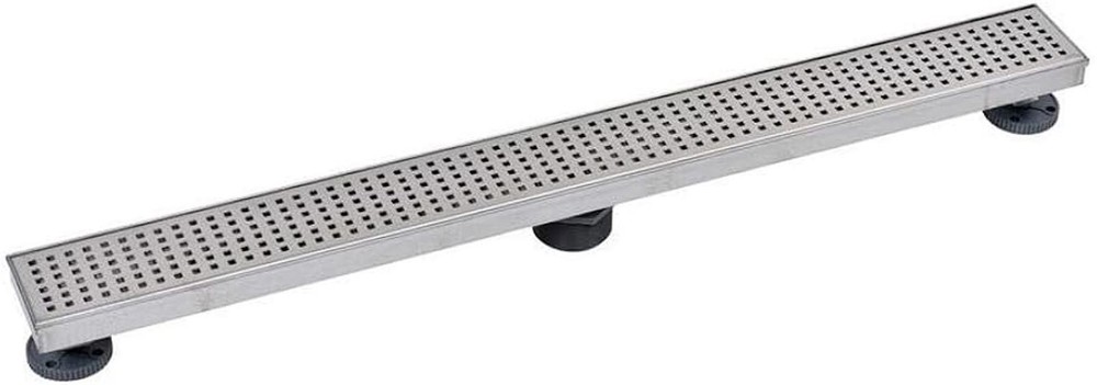 Oatey Designline 32 in. Linear Shower Drain with Square Pattern