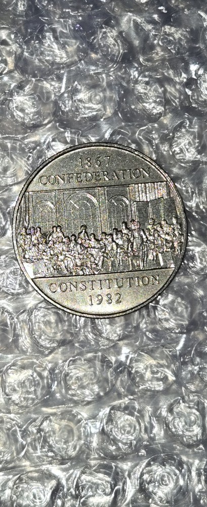 1982 Canada "Constitution" One Dollar Coin