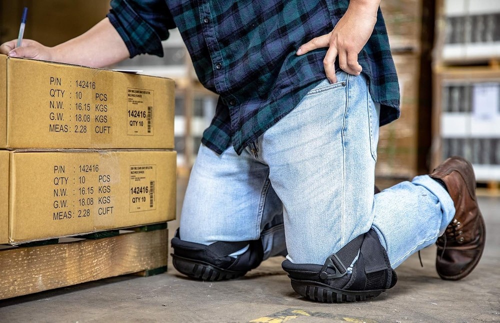 Adjustable Ergonomic Knee Pads for Construction & Gardening - Safe & Comfortable