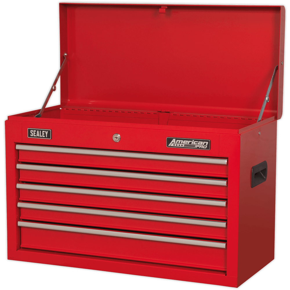 Sealey American Pro 5 Drawer Tool Chest Red