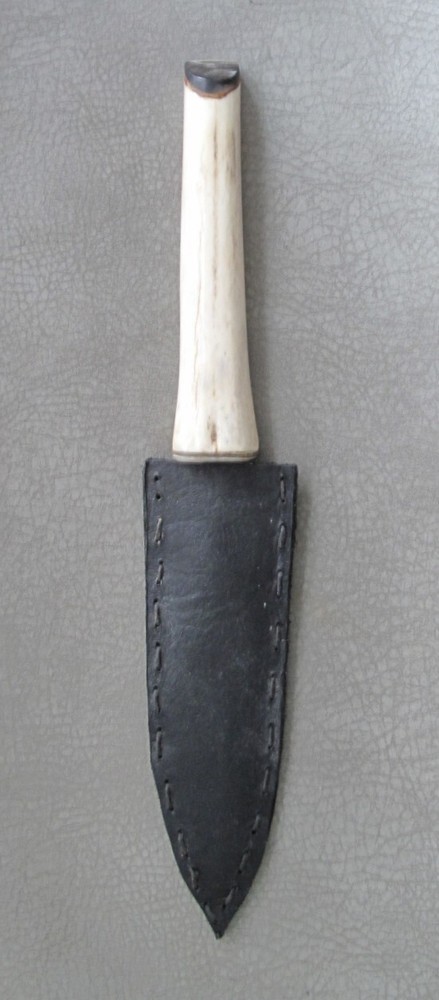 GR Custom-Made Boot Knife w/Sheath, USA.