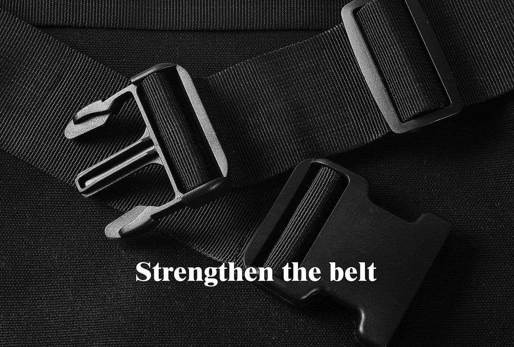 6 Pocket Tool Belt Pouch Utility Work Apron Adjustable Canvas Black