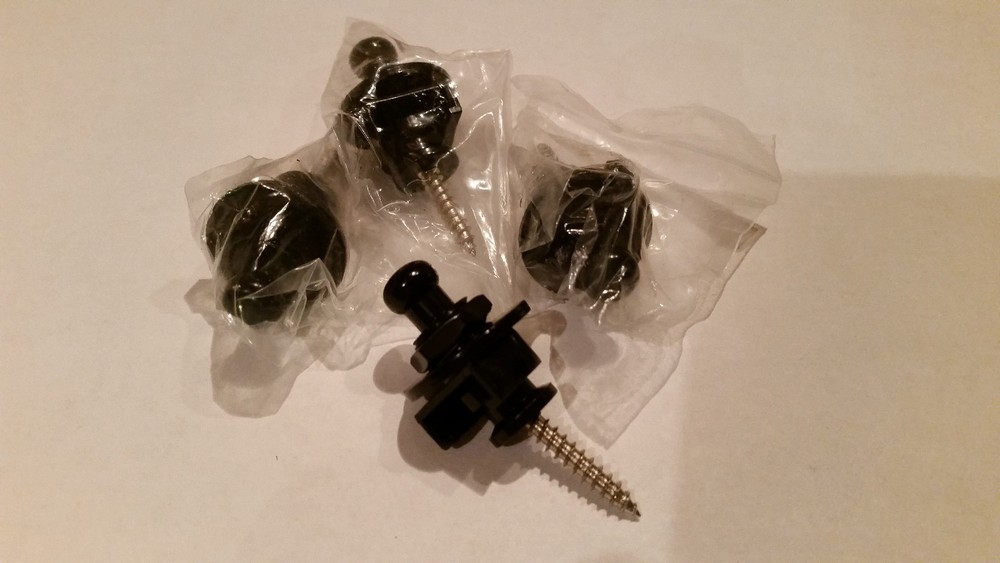Schaller Style, High Quality, Black Quick Release Strap Locks 2 Sets 4 total